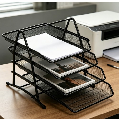 Metal paper tray tier - metal,