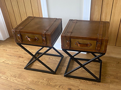Pair brown trunk - pair, side