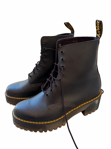 Martens black leather - black,
