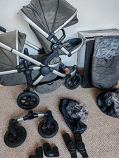 ICandy peach All Terrain Jogger Forest Green Double buggy