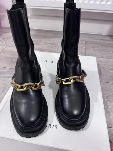 Sandro leather boots - sandro,