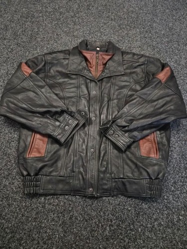 Vintage genuine leather bomber - vintage,