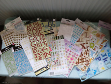 Scrapbooking Lot of Alphabet Stickers Card Letters Dome Stickers Puffy Stickers