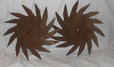 FARM ART ROTARY HOE  WHEELS