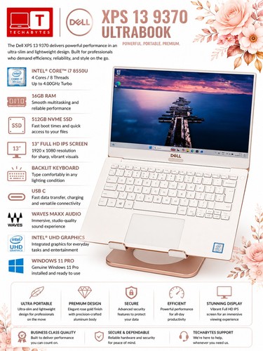 Dell xps 9370 ultrabook - 13",