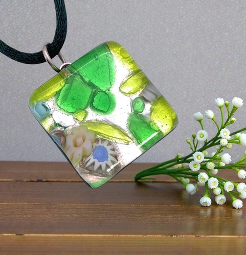 Murano glass pendant - glass, handmade