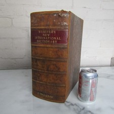 Webster's New International Dictionary 1932 G Bell & Sons HUGE HEAVY BOOK !