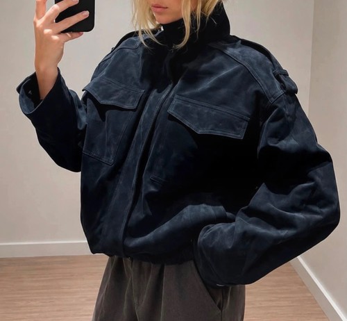 Zara leather bomber jacket - , ysl