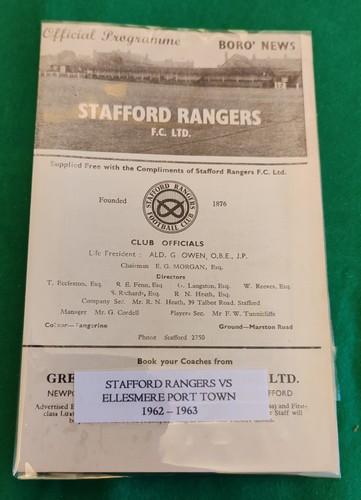 Stafford rangers ellesmere - rangers, v