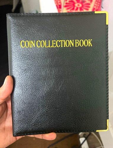 Coin collection album ring - coin,