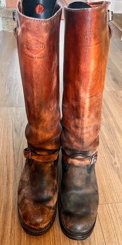 Vintage tan leather wesco - tan,