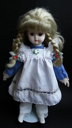 Porcelain doll girl - porcelain, plaited
