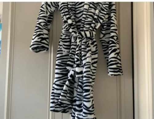 Zebra stripes dressing gown