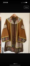 Gudrun Sjoden Kimono Style Embroidered Jacket, Size M(12-14)