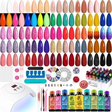 Gel Nail Polish Kit with LED