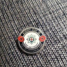 Coldstream Guards Pin Badge - Every Day  is Rememberance Day "Lest We Forget" 