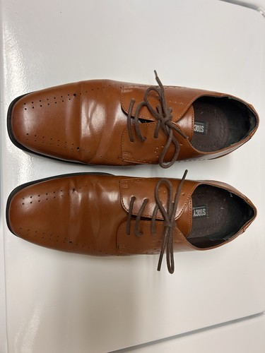Boys stacy adams cognac - adams,