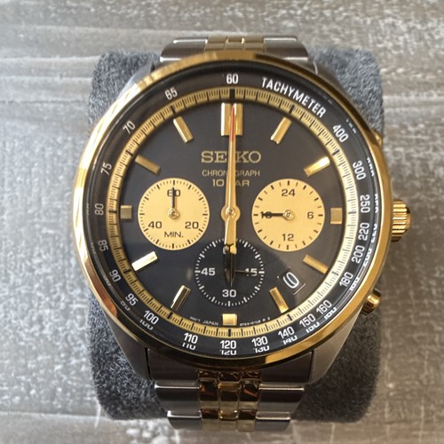 Seiko chronograph quartz black - quartz,