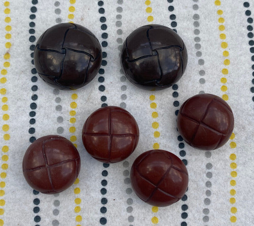 Vintage brown leather look - 5,