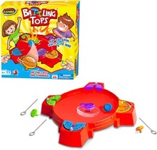 Battling Tops-Classic Spinning Tops Game for 2-4 Players-Insert, press, & pull!