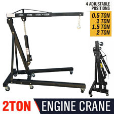 2 Ton Engine Crane Hoist Lift Jack Stand Hydraulic Folding Garage Workshop