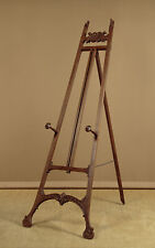 Antique Carved Oak Display Easel c.1910