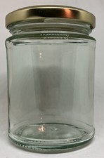 300ml ROUND GLASS JAM JAR    -