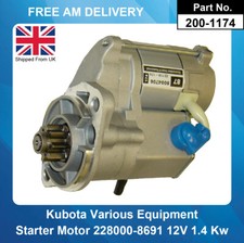 Starter Motor For Kubota