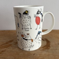 Dunoon Doodles by Sarah Mercer Bird Mug Fine China England Robin Cuckoo - 250ml