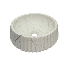 Ribbed Round Vessel Sink |