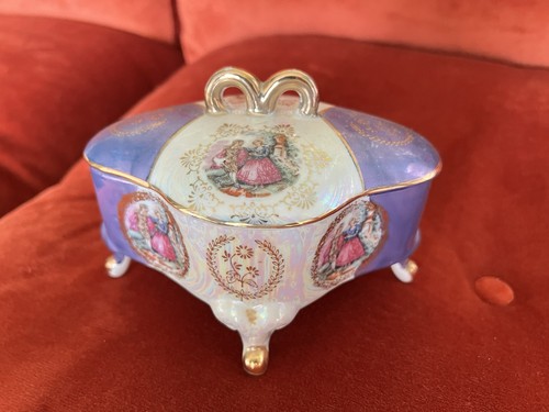 Limoges trinket box iridescent - limoges,