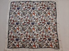 Balenciaga White Florabotanica Printed Scarf 