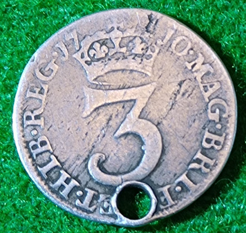 1710 queen anne silver maundy - 1710,
