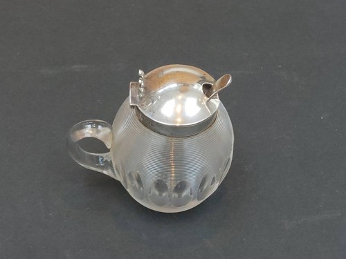 Antique english condiment pot - english, pot-