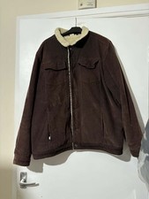 Cotton Traders Brown Corduroy Winter Jacket Men's Size UK XL