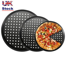 10/11/12 Inch Pizza Baking Tray Non Stick Baking Tools  Crispy & Bubbly