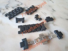 Black Ceramic Spare links fits AR1400 AR1410 AR1414 Armani Watch Strap 22mm