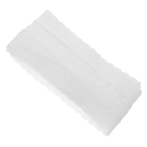 Soft white cotton - white, eyelet