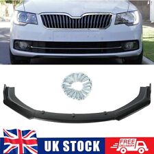For Skoda Superb III Octavia RS Front Bumper Lip Splitter Spoiler Chin Carbon BT