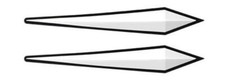2x WHITE Flexible Rubber Door