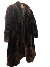 Beaver lamb 1950s vintage coat
