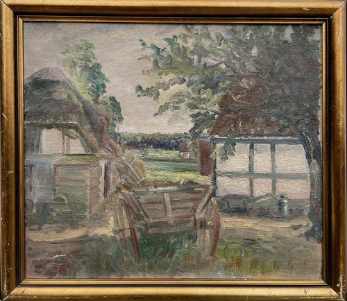 Impressionist rural farm old - impressionist,