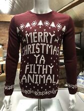 Merry Christmas Ya Filthy Animal Jumper Home Alone Boohoo Man Size XL