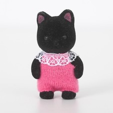 Sylvanian Midnight Cat baby figure Black Kitten Gloria Halloween Calico Critters