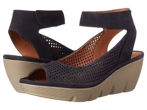 Clarks ladies wedge sandals - clarks,