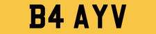 B4 AYV BAY NUMBER PLATE BAYS