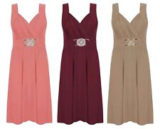 Womens Buckle Dress Ladies