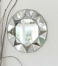 Silver Ornate Art Deco Round