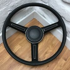 Genuine BMW 1602 2002tti E10 E9 etc Steering Wheel. Retrimmed Black Leather. 18A