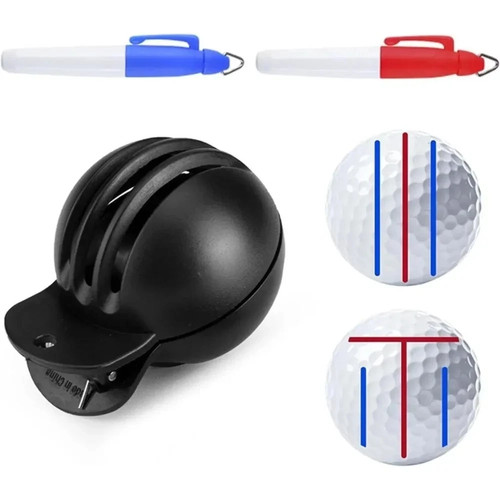 Golf ball liner marker - ball, pen